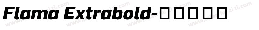 Flama Extrabold字体转换